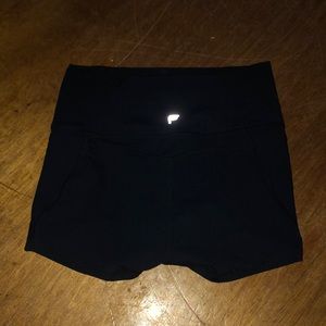 Black spandex shorts